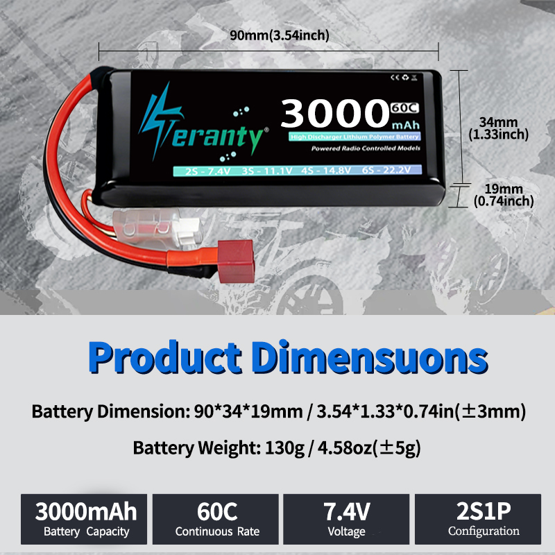 TERANTY 2S 3000mAh Baterai Lip - Drone Battery 3S ulasan dan harga